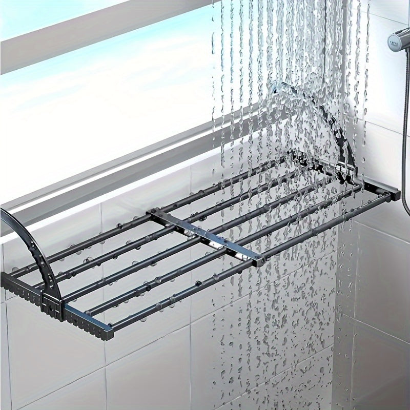 Space-Saving Adjustable Outdoor Clothes Drying Rack| Plastic Material| Space-Saving| Home Gift, Drying Racks