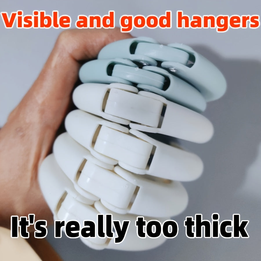 Foldable White Travel Hangers: Thick, Non-Slip Portable Clothes Hangers for Suitcase, Hotel& Home Use- Space Saving Collapsible Laundry Drying Rack