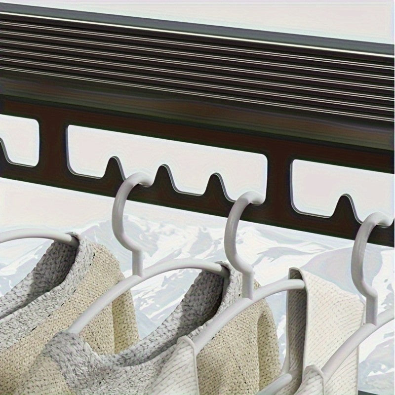 A Large-capacity Drying Pole with Extended Length to Meet the Drying Needs of the Whole Family. Its Pressure-resistant Structure Offers Strong Load-bearing Capacity, with Smooth Push-pull Operation for Easy Storage. It Solves the Laundry Accumulation