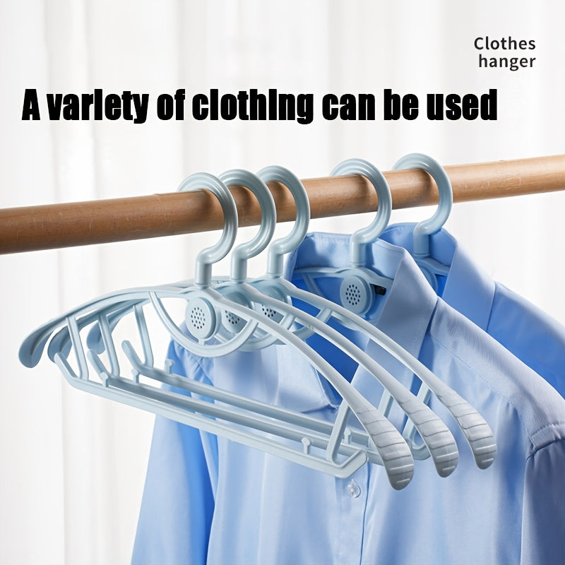 Set Of 10 Anti Slip Widened Aromatherapy Hangers - Thickened And Sturdy Plastic Hooks with Aromatherapy Diffusers, Suitable for Wardrobes And Wardrobes, Saving Space