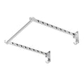 Wall-mounted Double Rod 6-hole\u002F8-hole\u002F10-hole Foldable Concealed Drying Rack with Hanging Bar, Suitable for Small Balconies and Bathrooms., Drying Racks
