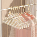 10pcs Acrylic Transparent Clothes Hanger, Non Marking and Anti Slip Clothes Hanger