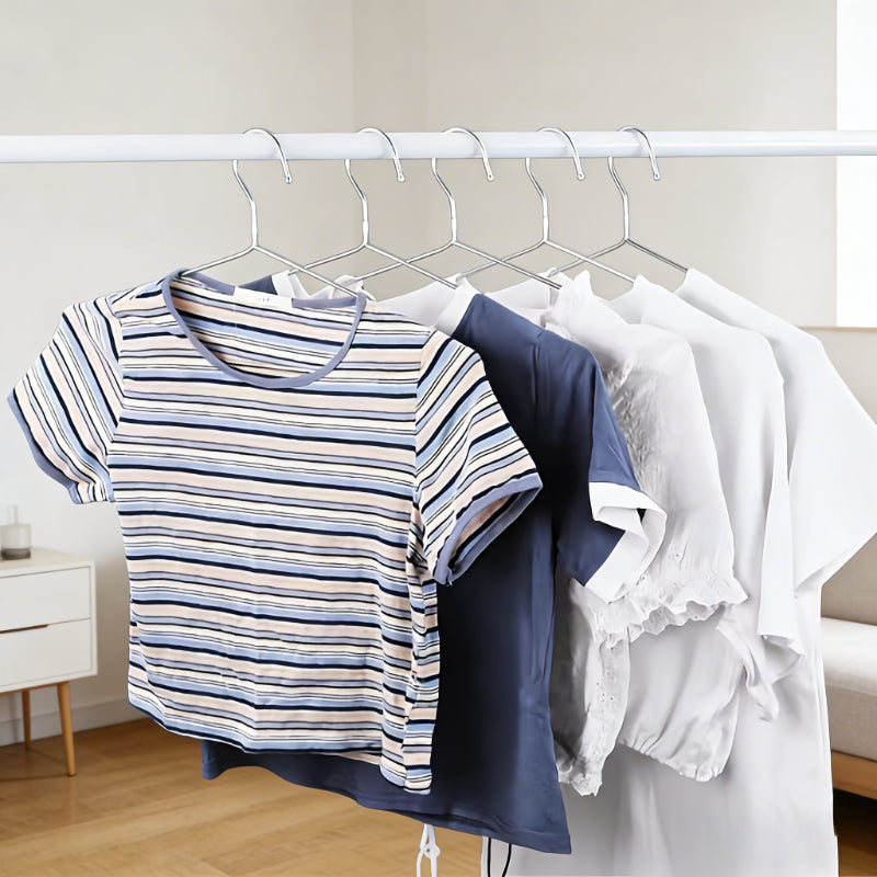 20pcs Space-Saving Slim Metal Hangers, Drying Racks, Silver Stainless Steel with Non-Slip Grip, Suitable for Hanging Everyday Outfits & Business Attire in Small Closets & Entryways, Drying Racks