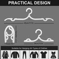 Foldable White Travel Hangers: Thick, Non-Slip Portable Clothes Hangers for Suitcase, Hotel& Home Use- Space Saving Collapsible Laundry Drying Rack