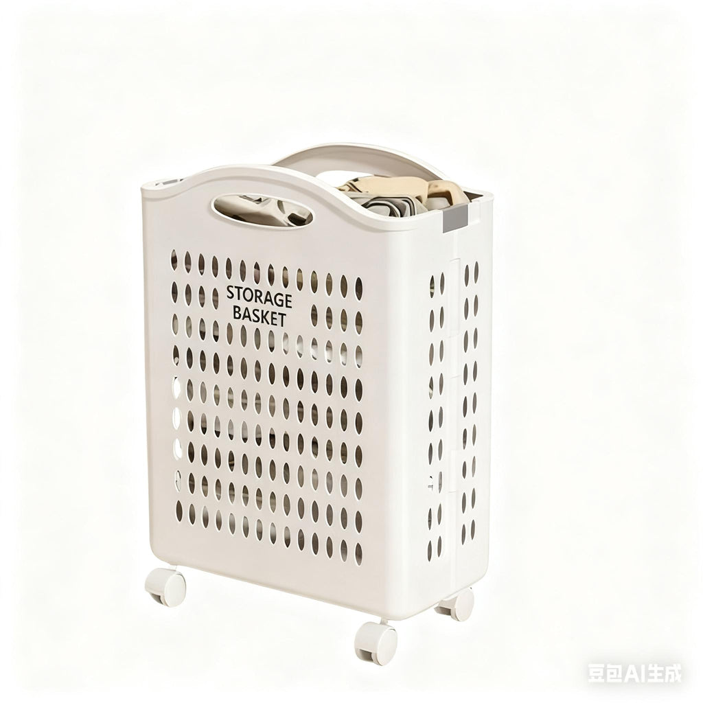 A Large Capacity Collapsible Laundry Basket with Sturdy Legs And a Durable Rectangular Storage Design, Featuring Multiple Compartments for Storing Clothes, Bedding, And Towels - Space-Saving, Ideal for Home, Dorms, Laundry Baskets
