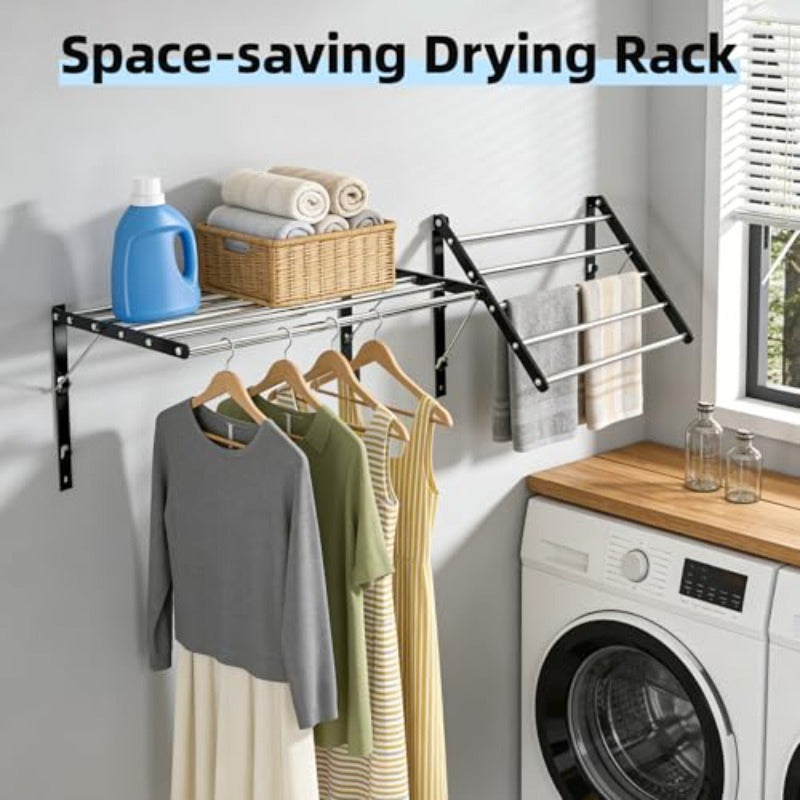 Wall Mounted Drying Rack for Laundry 13\