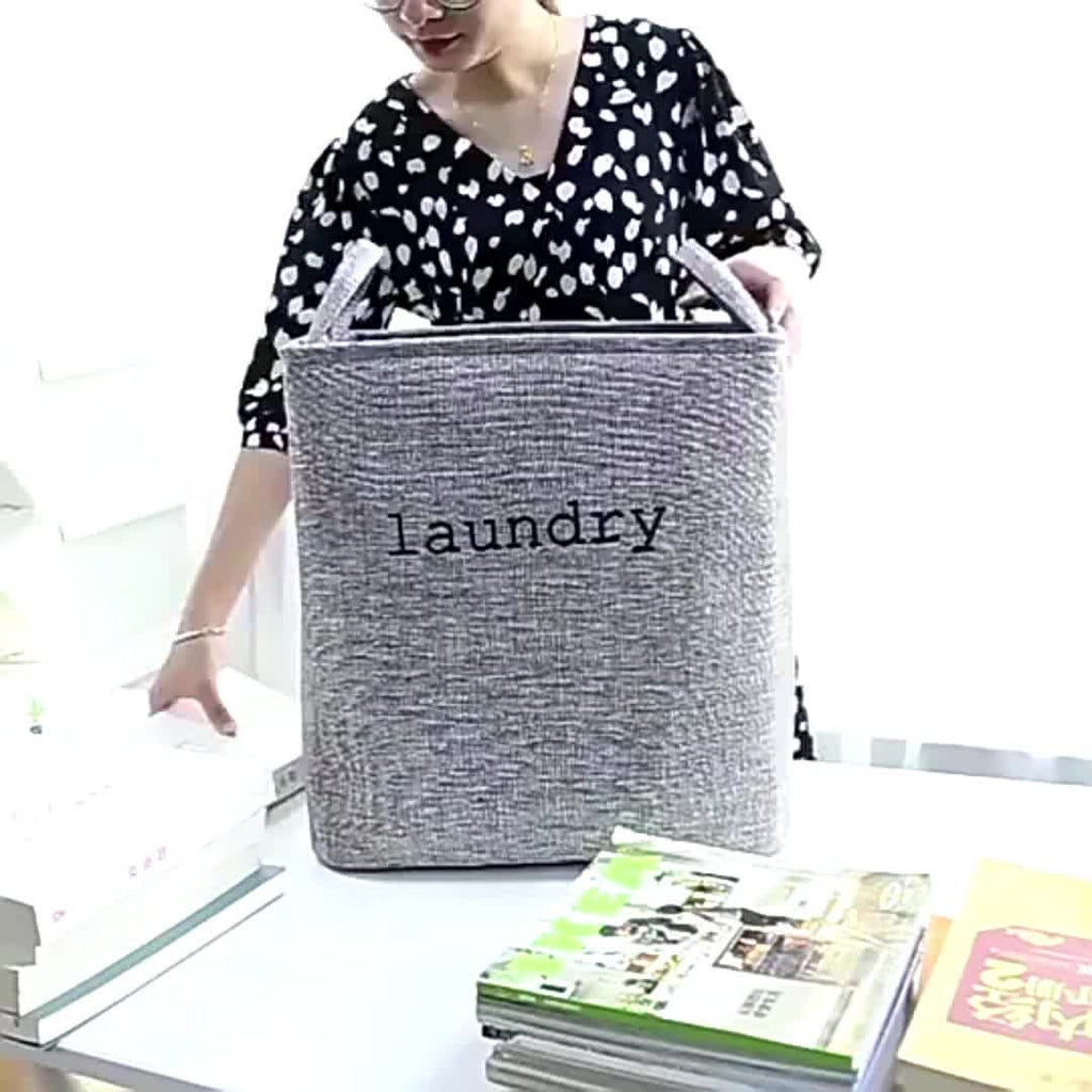Large Foldable - Fabric Laundry Hamper Basket - Modern Collapsible Storage Suitable for Clothes, Toys,, Room, Bathroom - Foldable Basket with Multiple Configurations, Laundry Baskets