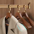 Two Thickened And Widened Solid Wood Hangers, Featuring Wide Shoulders And a Non-Slip Design to Prevent Bulging, Specifically Designed for Suits And Coats in Homes And Hotels