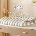 20\u002F40pcs Wide Shoulder Short Neck Plastic Clothes Hangers, Anti-Slip And Seamless Thickened Design, Durable And Space-Saving, Suitable for Adult Upright Hanging. Ideal for Coats, Suits, Dresses, And Shirts, Perfect for Home, Dormitory