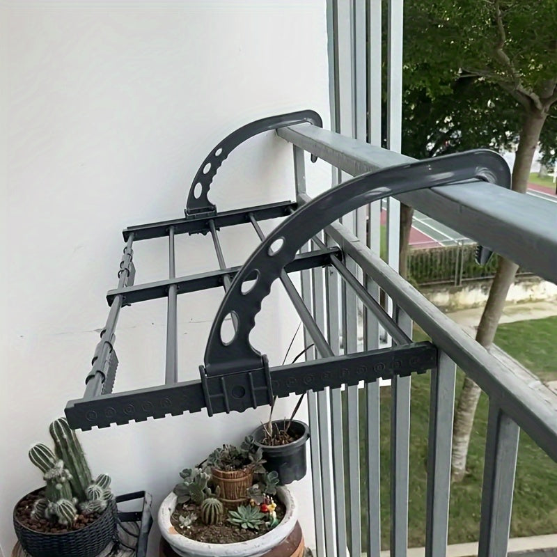 Space-Saving Adjustable Outdoor Clothes Drying Rack| Plastic Material| Space-Saving| Home Gift, Drying Racks