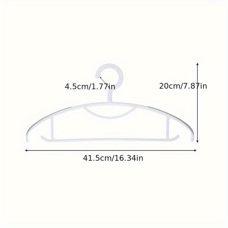 12\u002F24 Hangers Plastic Clothes Dryer Home Hanging Clothes Traceless Semi-Circular Hanger Suitable for Clothes, Wardrobe, Jackets and Shirts, Bedroom, Wardrobe, Closet, Home, Dormitory Home Storage Organizer